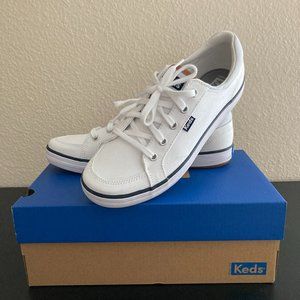 Keds Center II CVS/Stripe White Shoes Sz 7